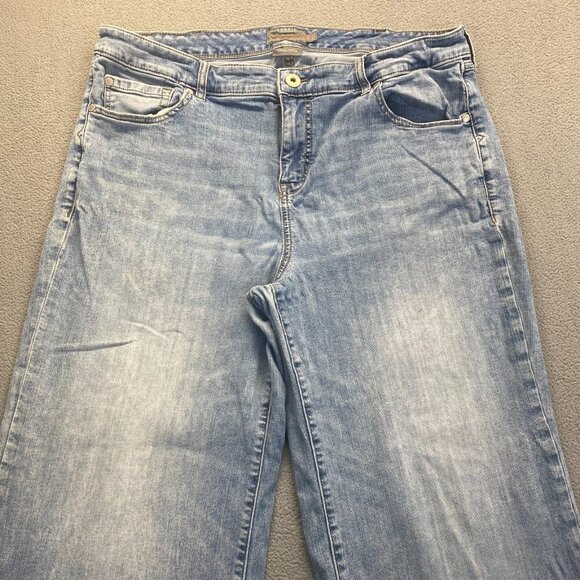 Torrid Womens Size 18R  Mid Rise Wide Leg Vintage Stretch Blue Jeans,modified - Picture 15 of 16